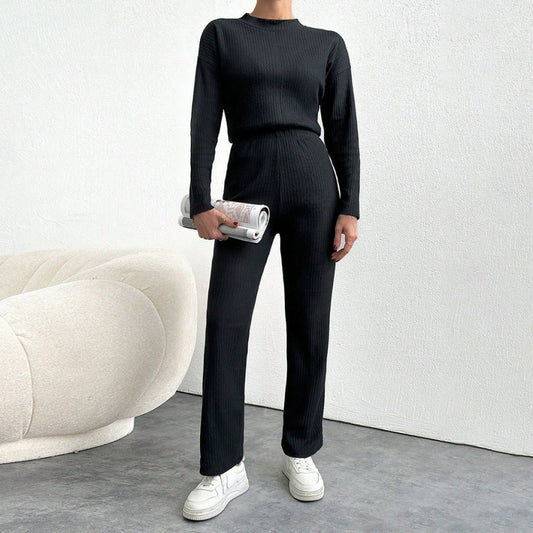 Ensemble noir en mailles