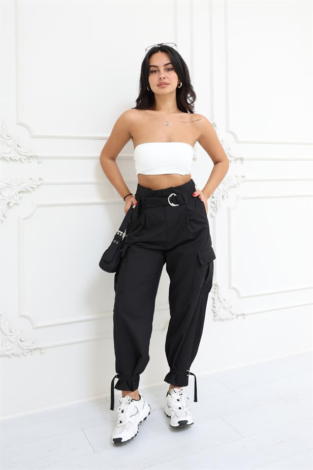 Pantalon cargo noir