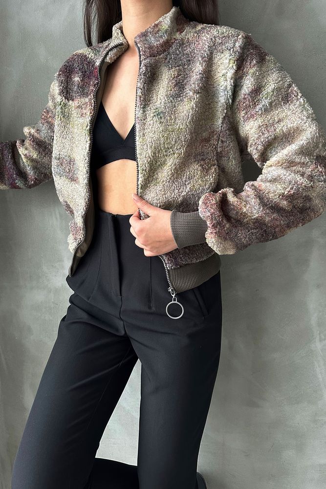 Veste moumoute camouflage