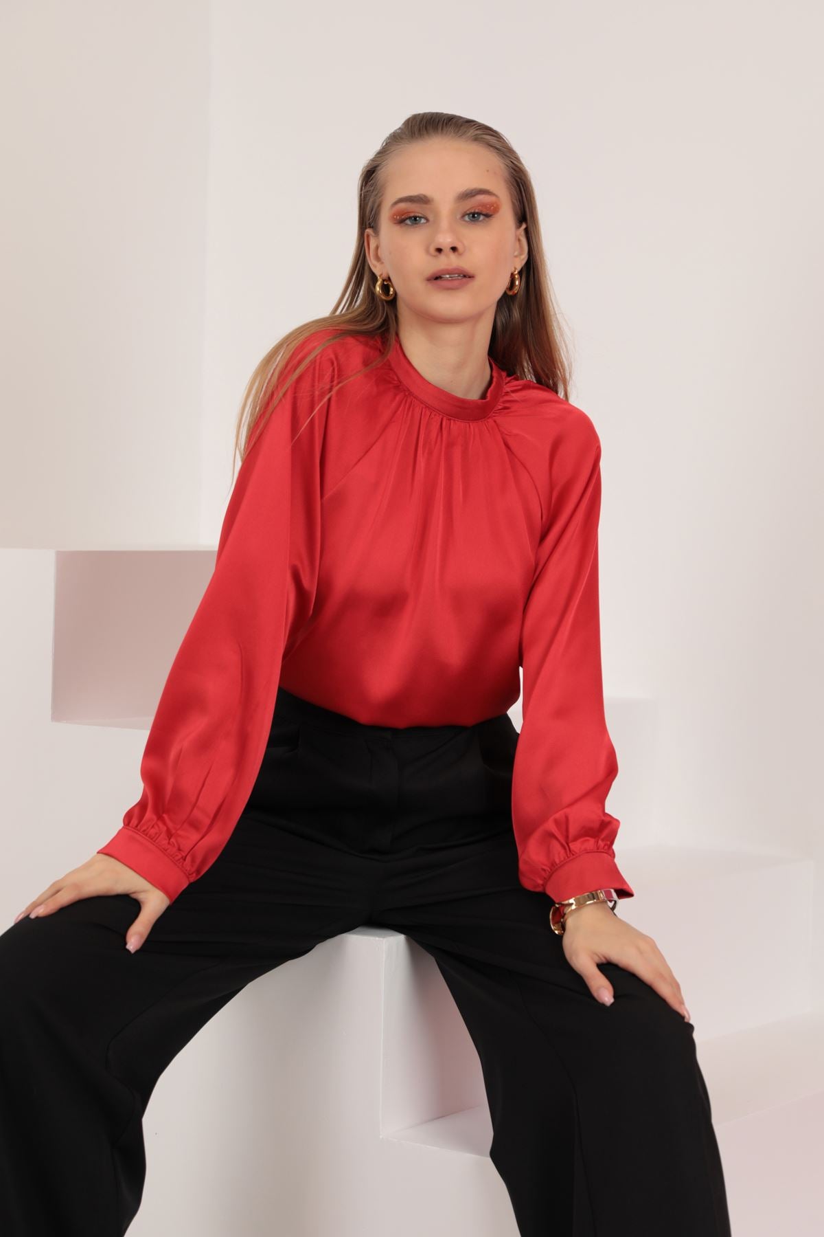 Chemisier rouge