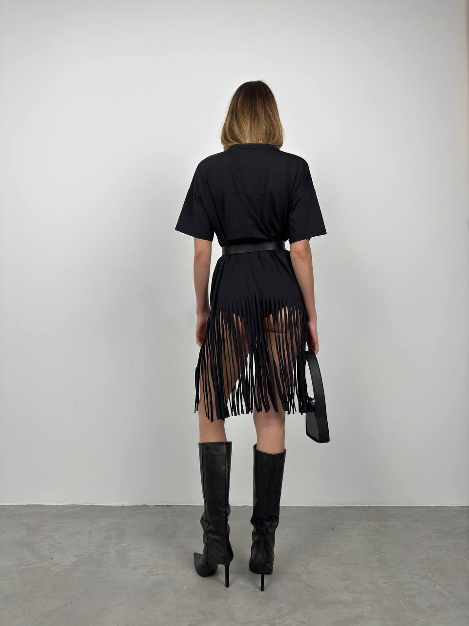 402 - Robe tunique à franges