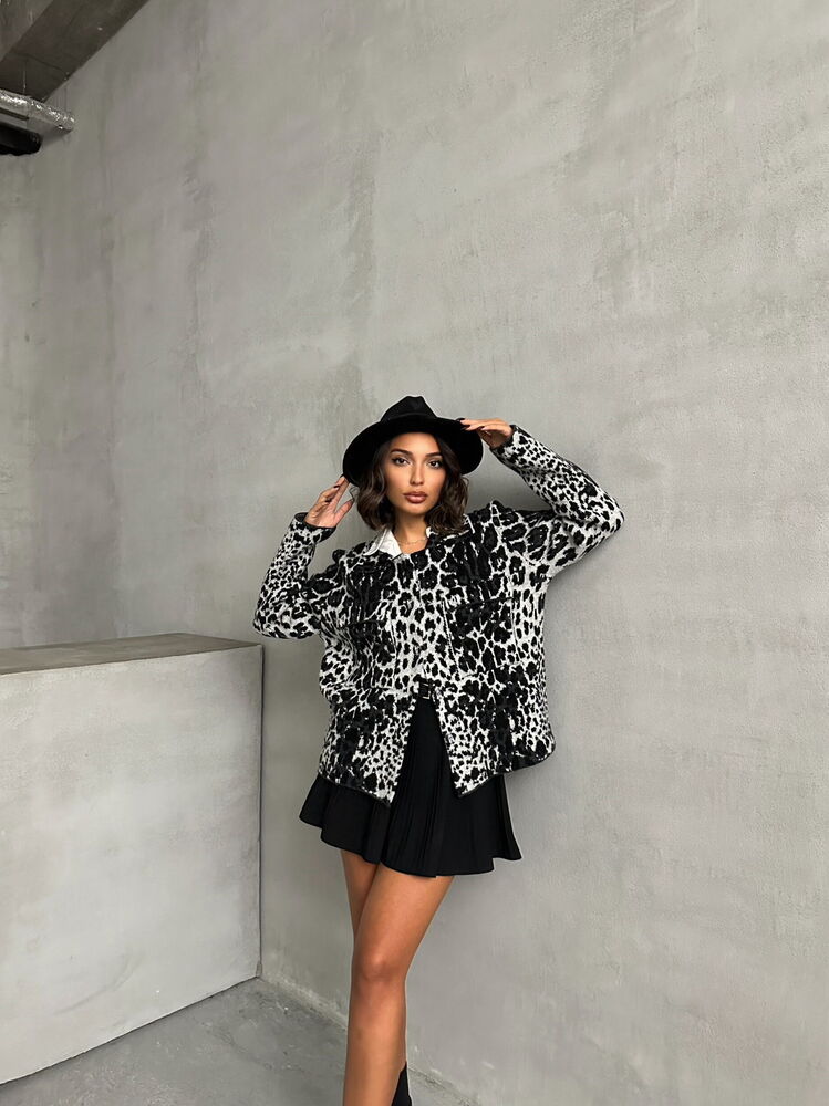 614 - Cardigan chaud à motifs