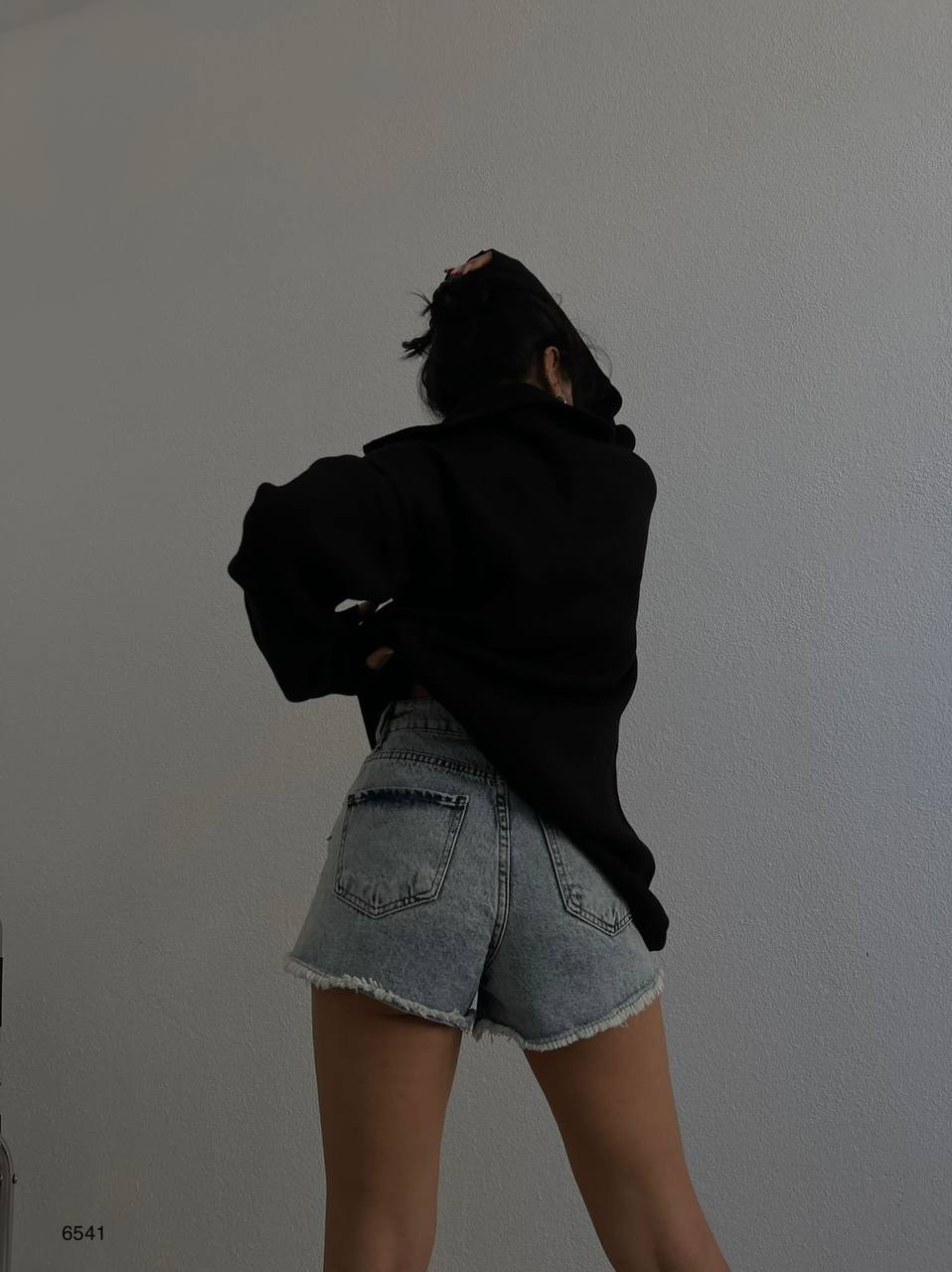 400 - Pull zippé noir