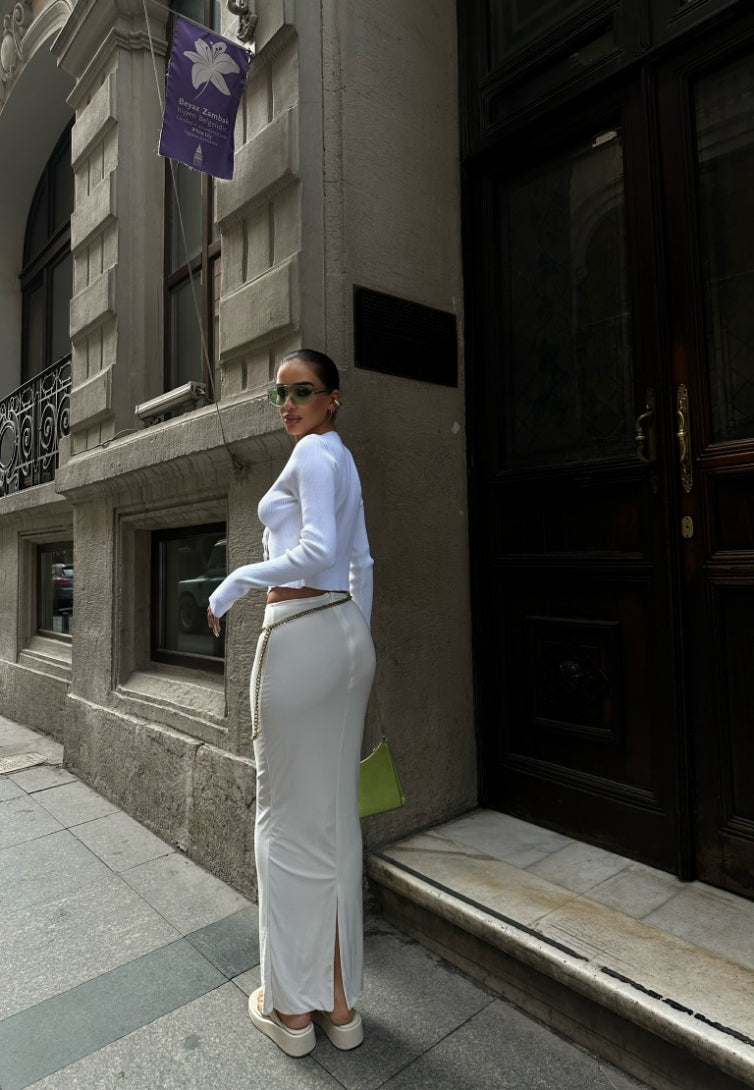 398 - Blouse ouverte blanche