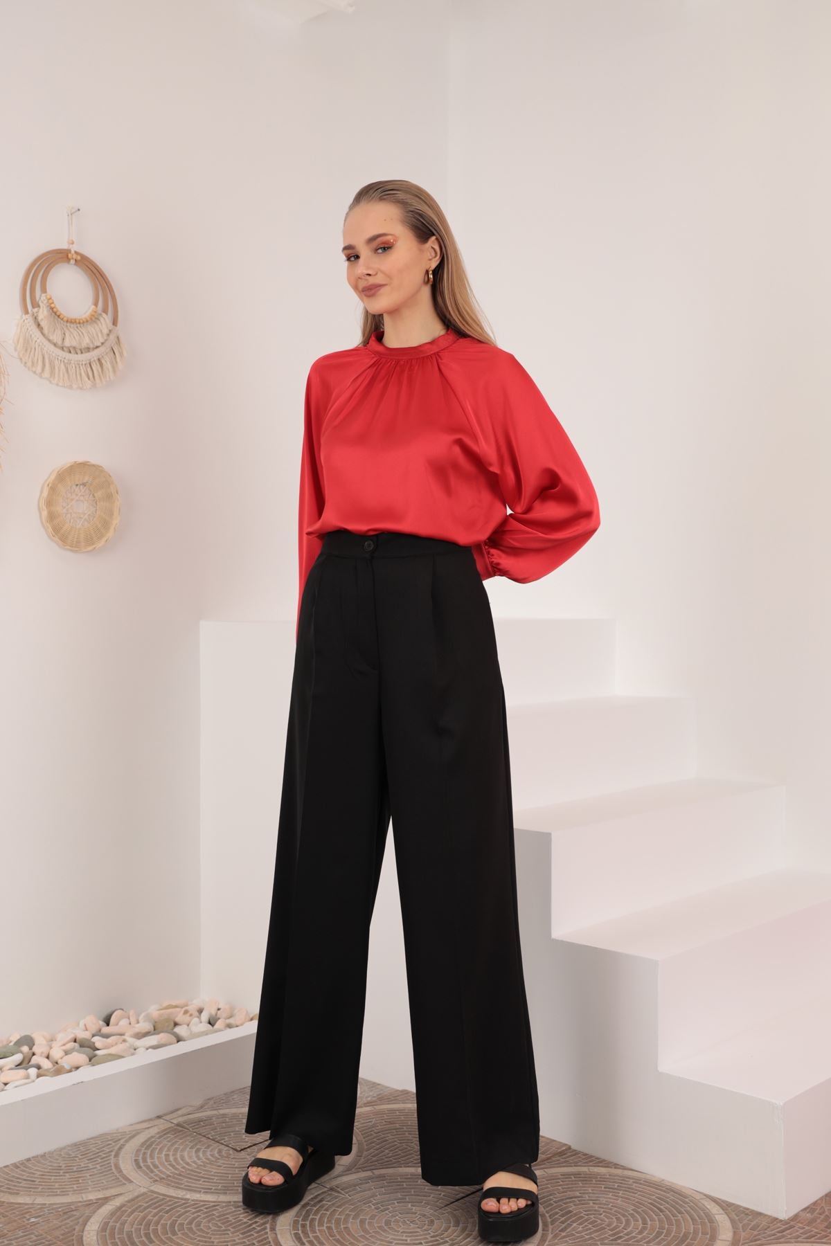 Chemisier rouge