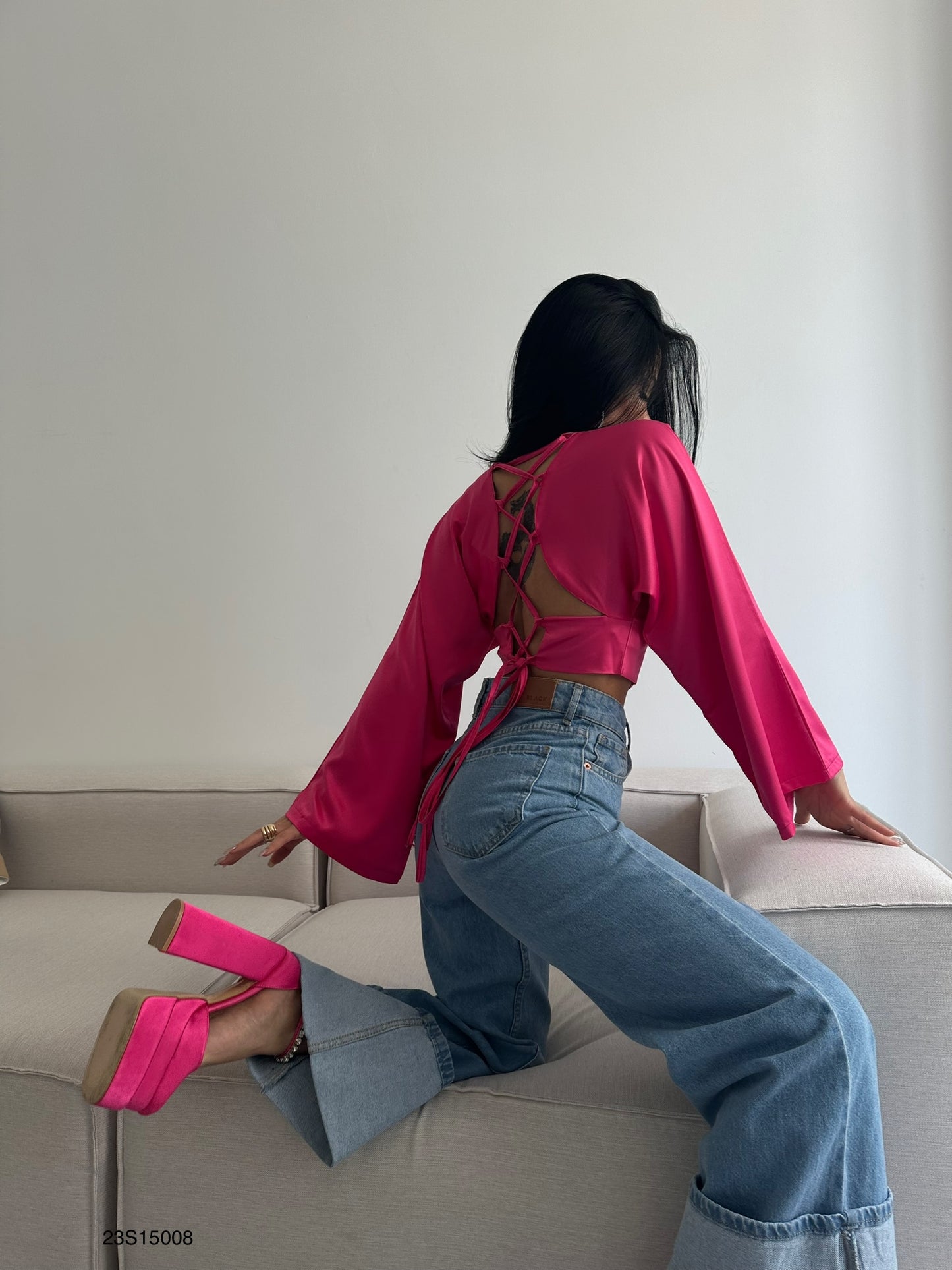 Haut court rose