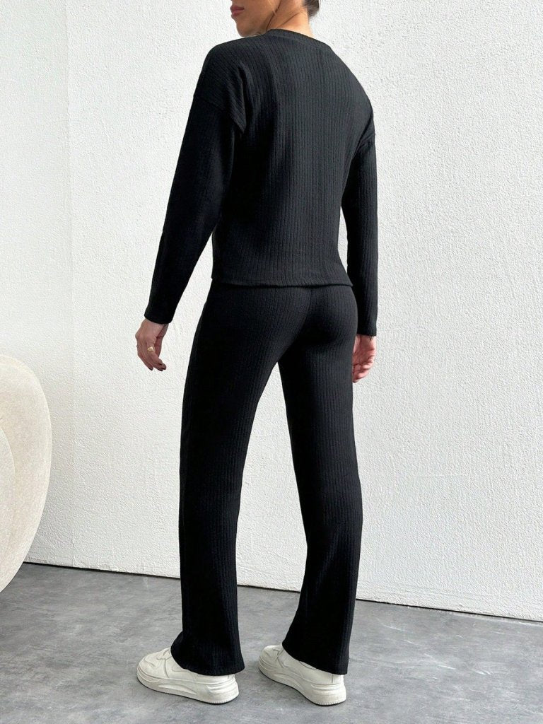 Ensemble noir en mailles