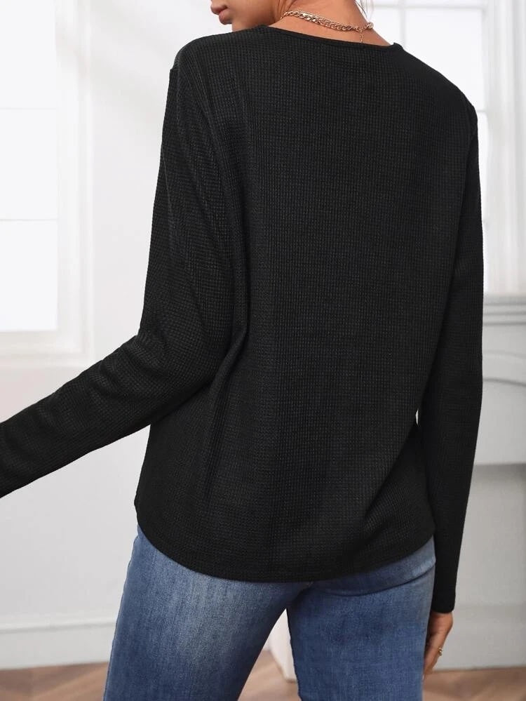 Blouse noire dentelle