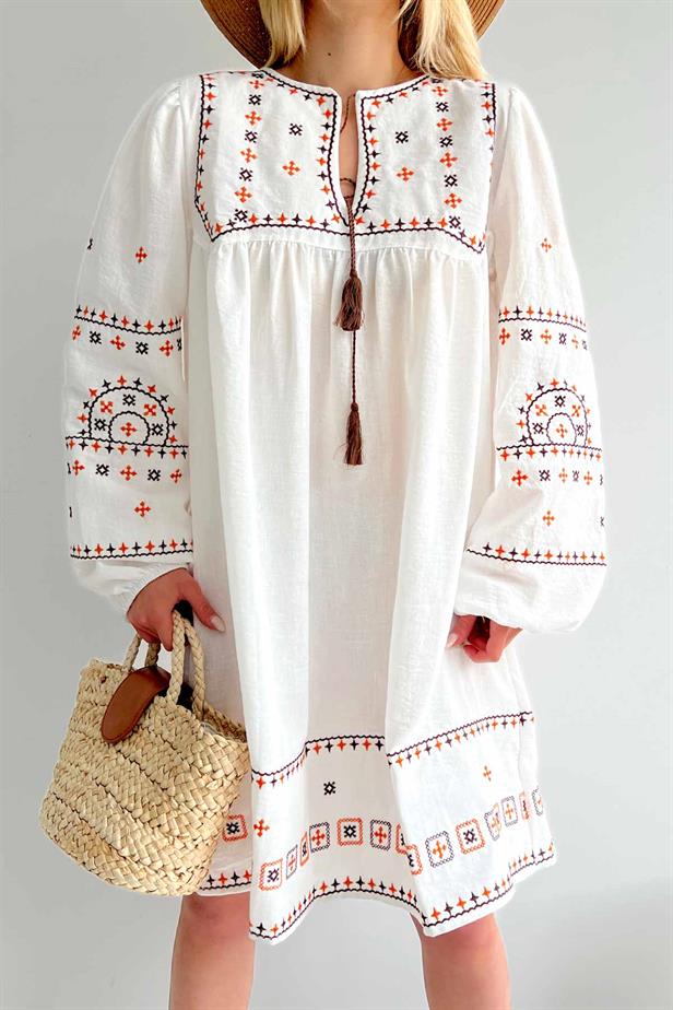 Robe motifs aztèques