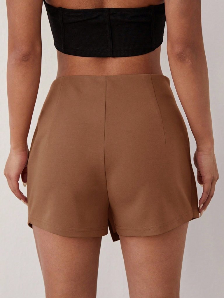 Jupe-short marron