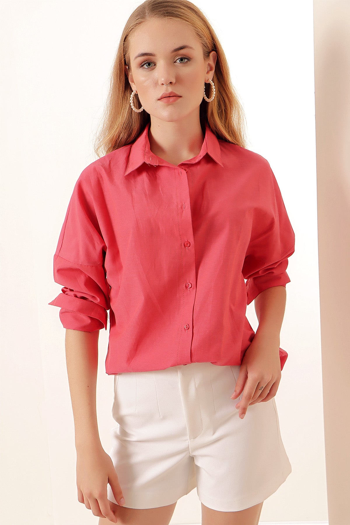 Chemise rose
