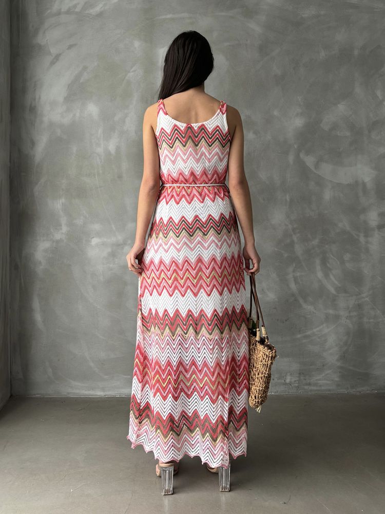 Robe Zig zag rose