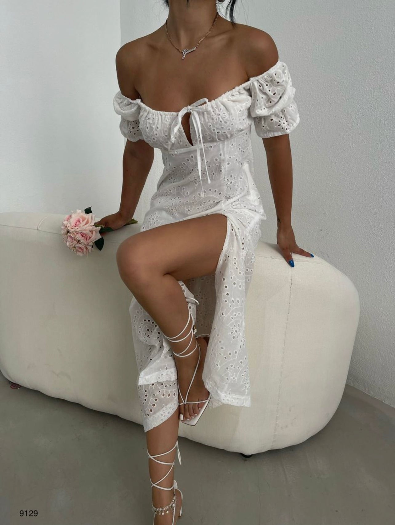 Robe blanche Belma