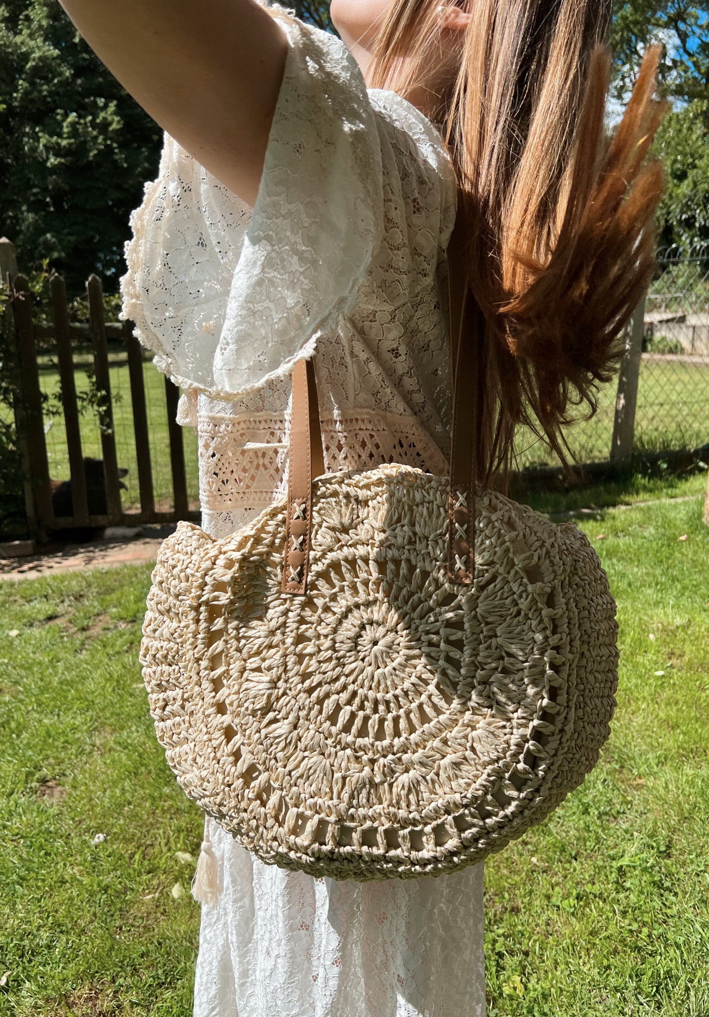 Sac rond paille