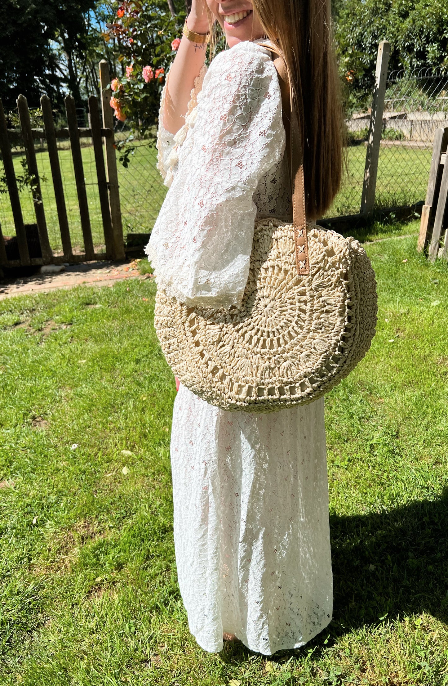 Sac rond paille