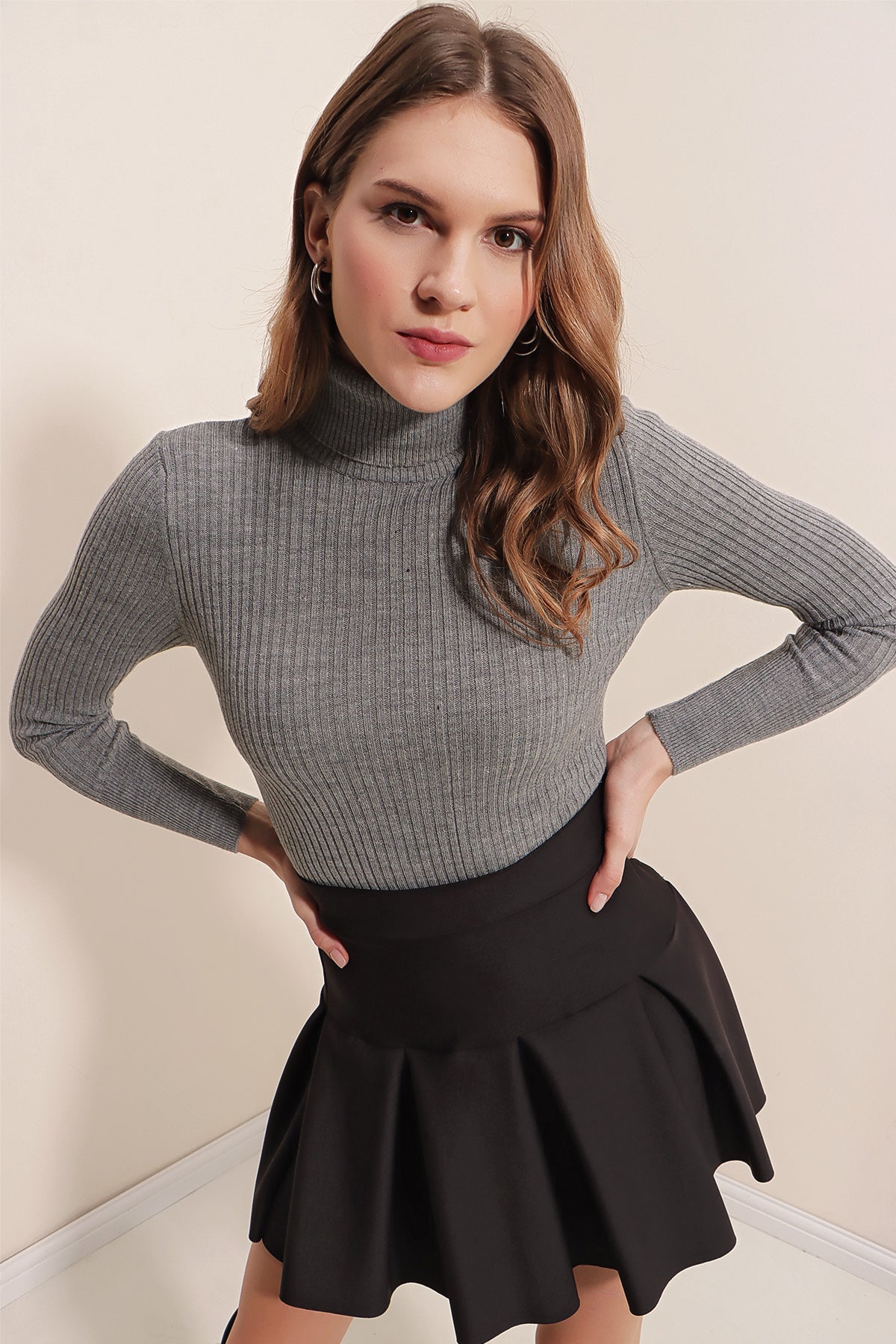 Pull gris Pia