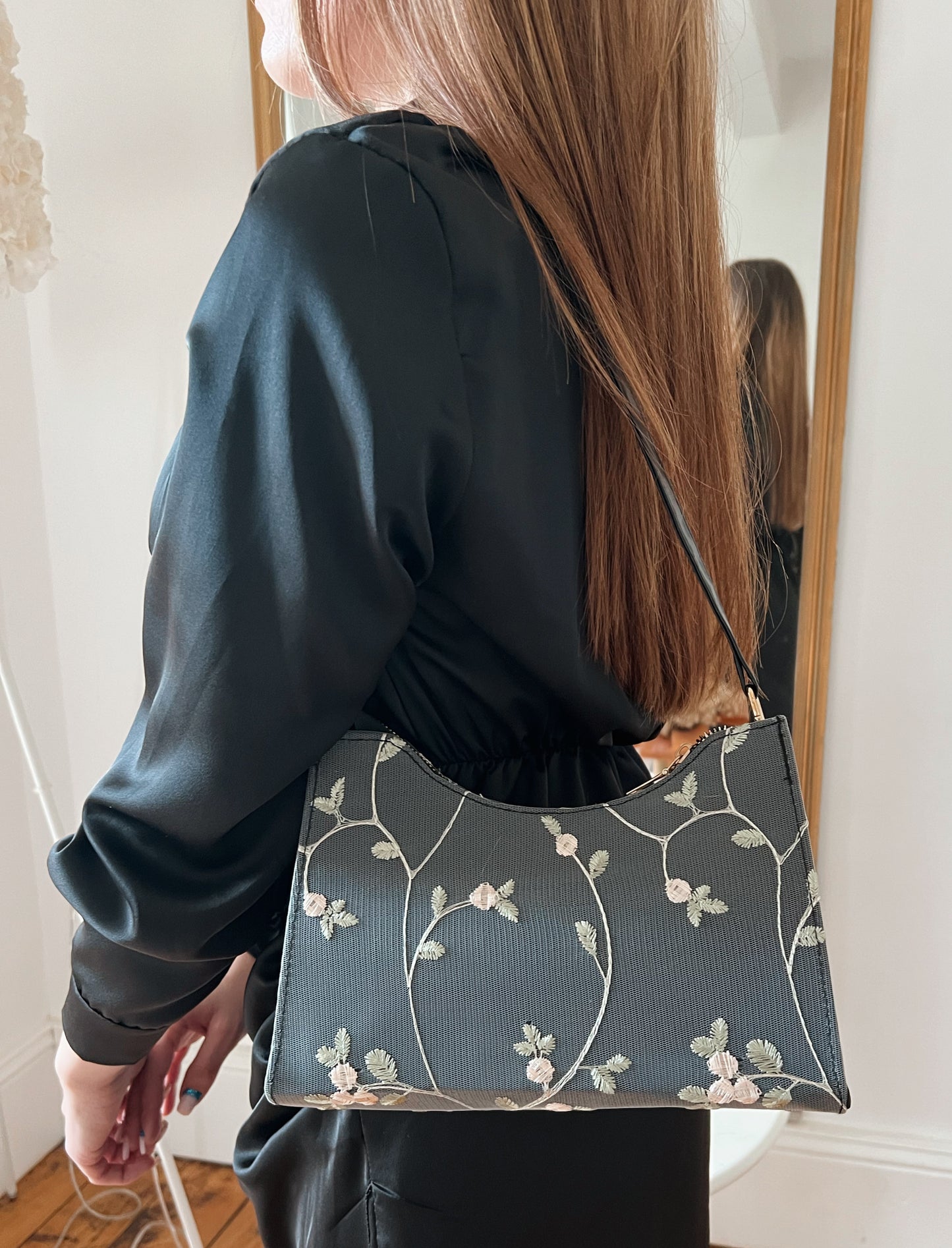 Sac baguette brodé