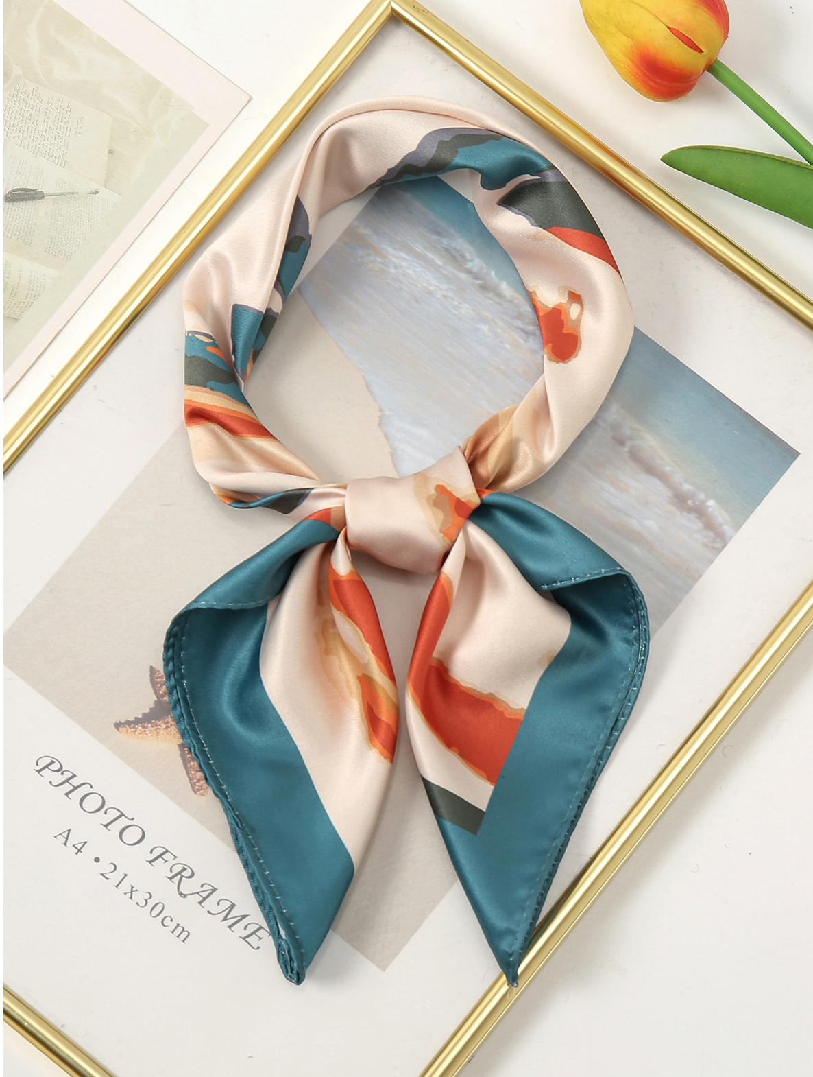 Foulard à imprimé coloré