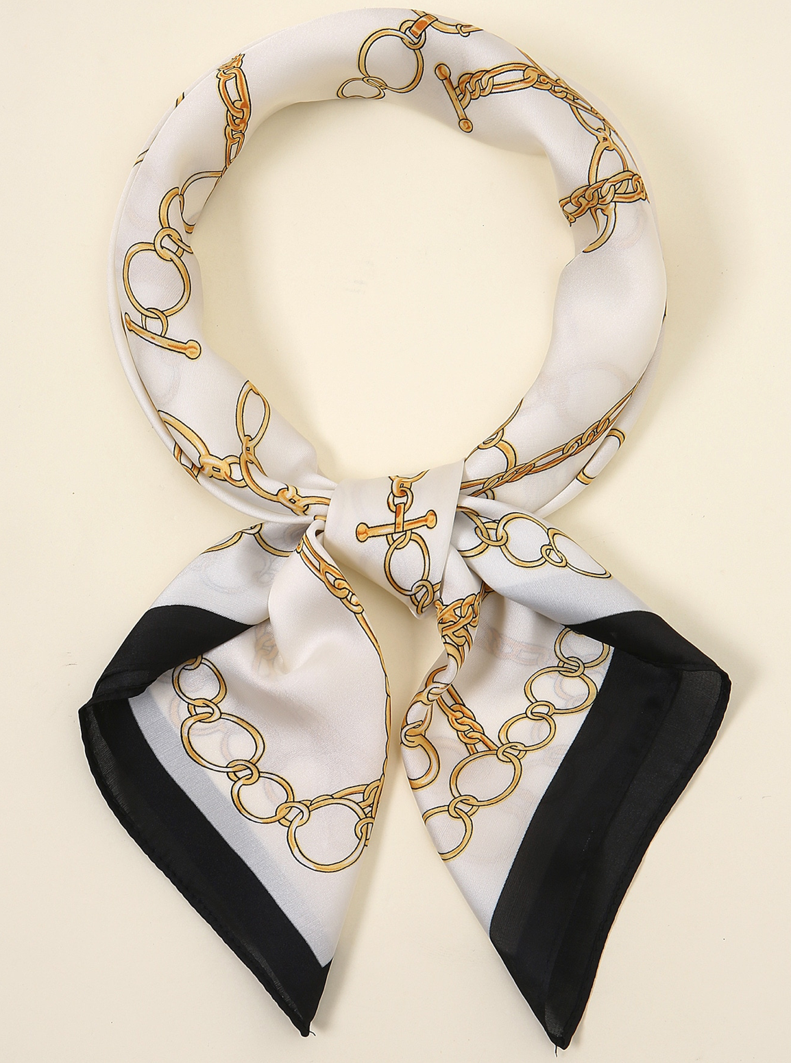 Foulard à motif chaîne
