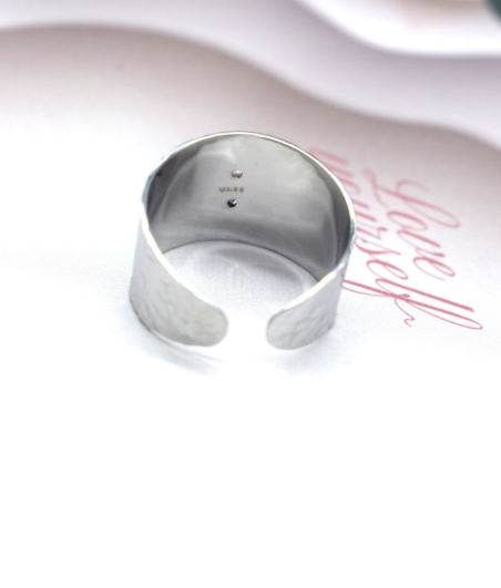 Bague acier Kate argenté
