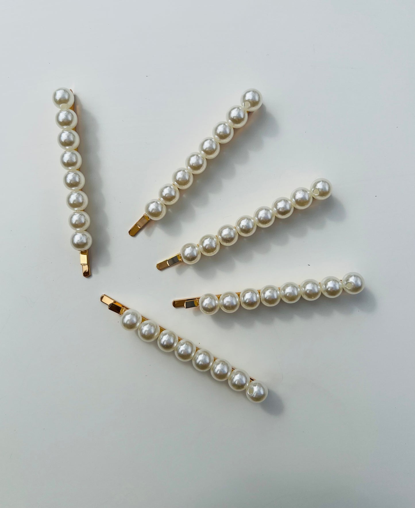 Lot de barrettes perles