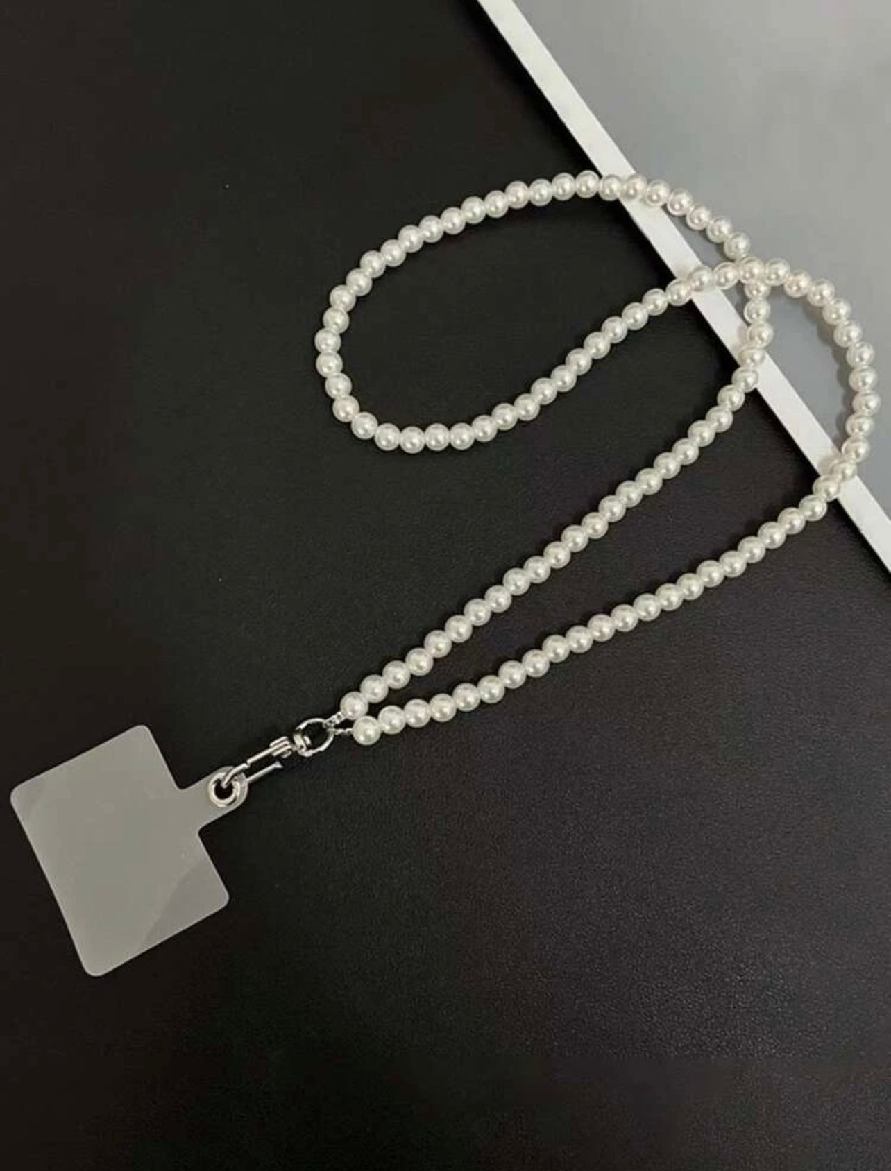 Lanière téléphone perles