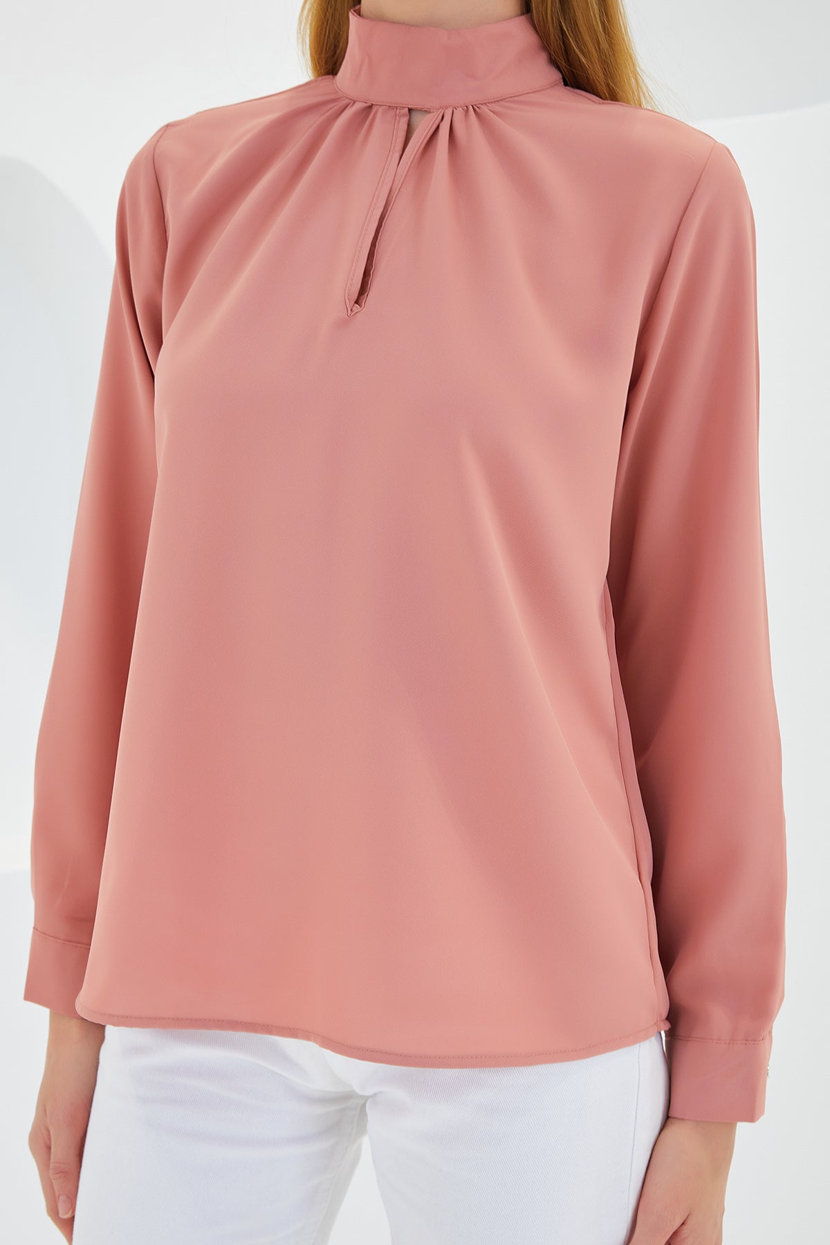 552 - Chemisier rose pale