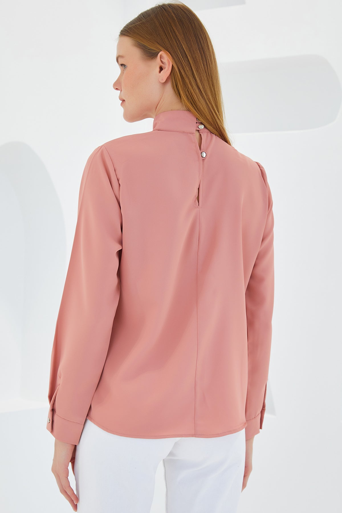552 - Chemisier rose pale