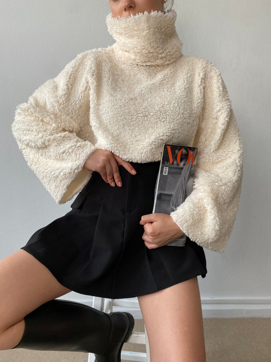 Pull col roulé doux