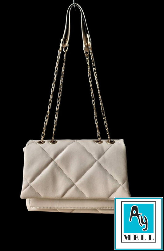 sac beige et doré