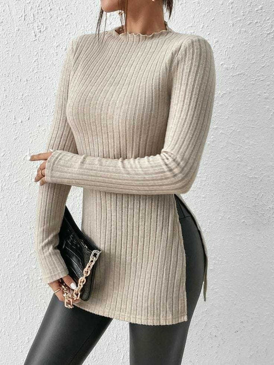 Pull long beige