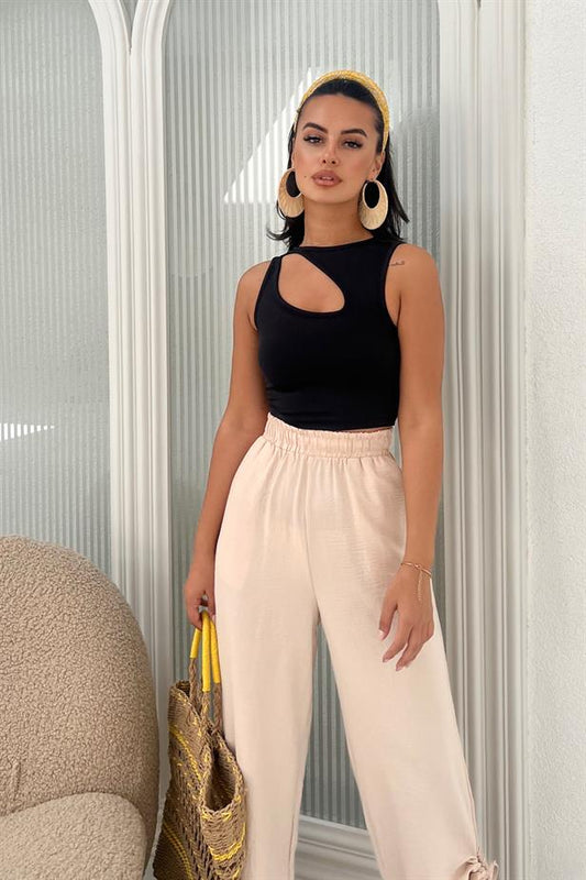Crop top noir