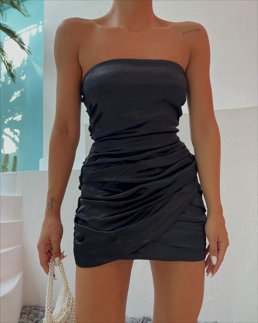 Robe bustier noire