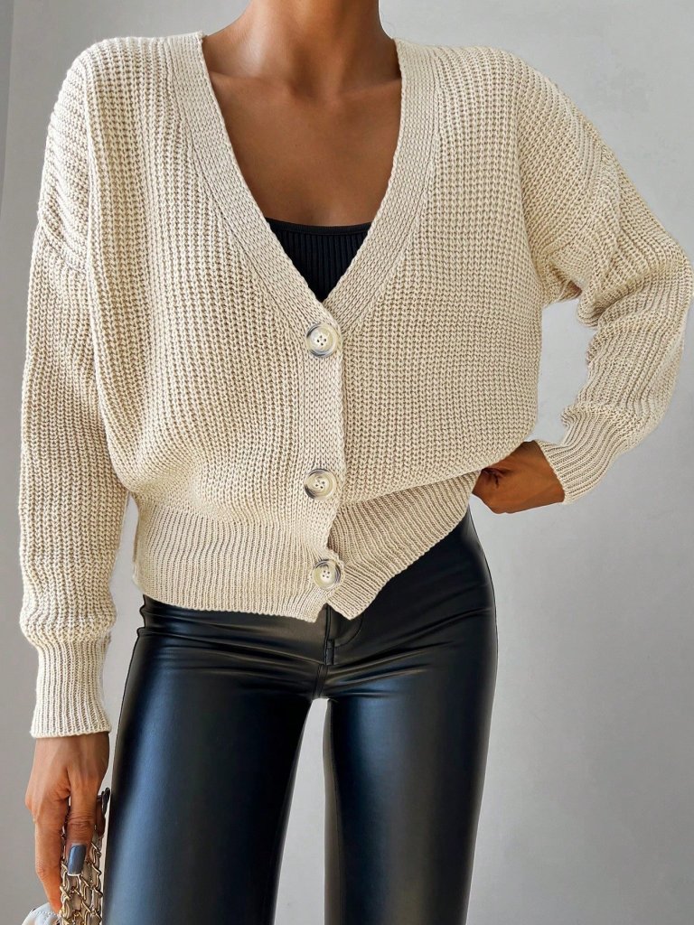 411 - Gilet mailles beige