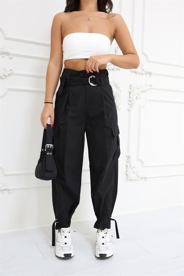 Pantalon cargo noir