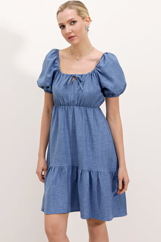 541 - Robe patineuse bleu
