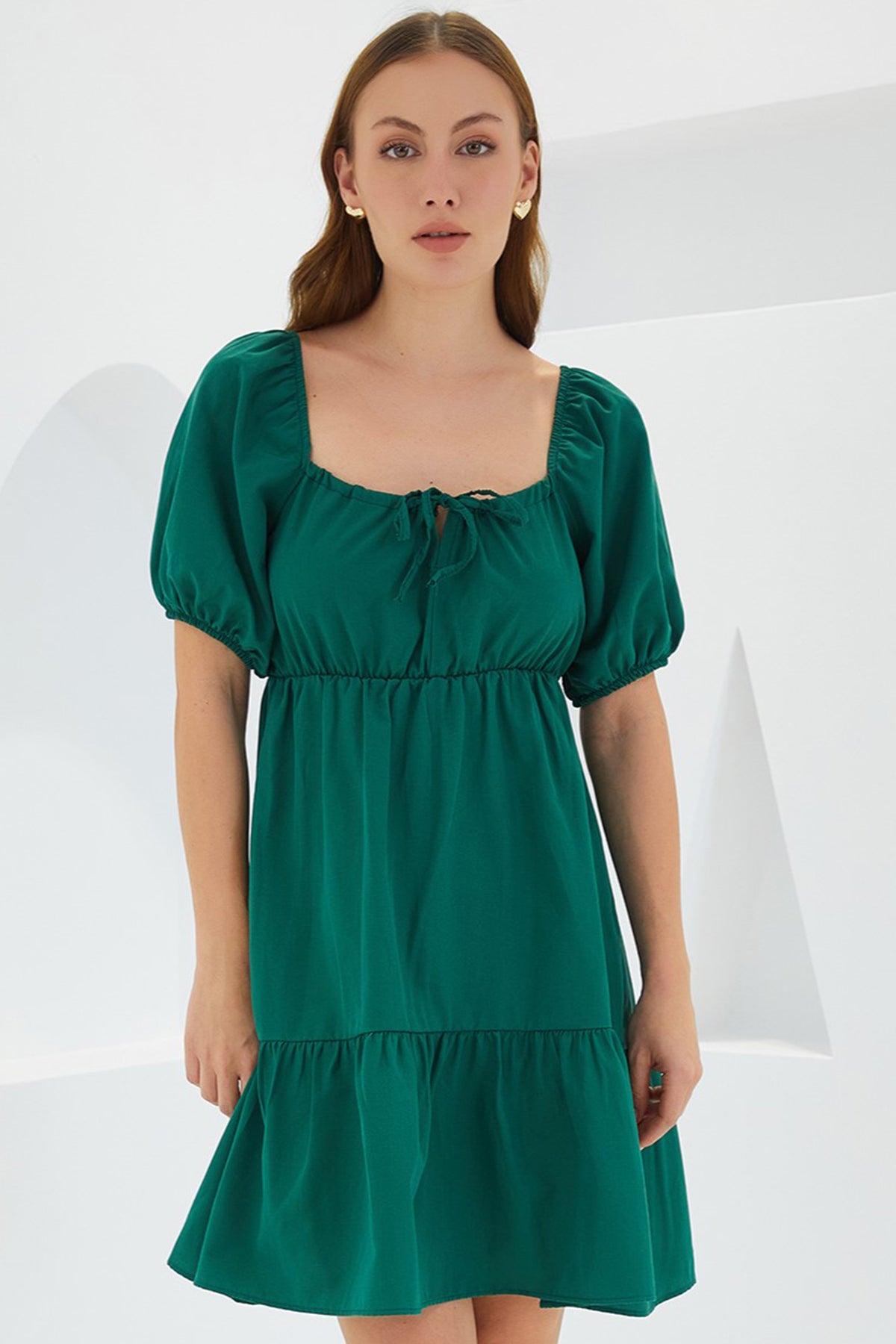529 - Robe patineuse verte