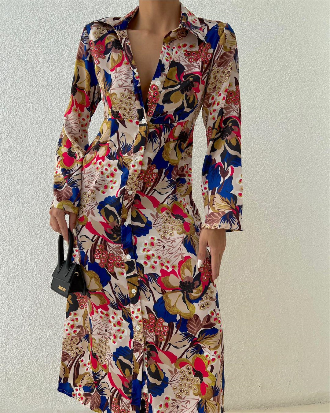 Robe longue imprimée