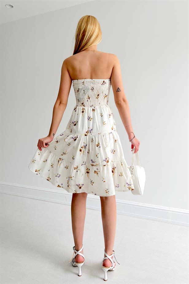 Robe bustier imprimée