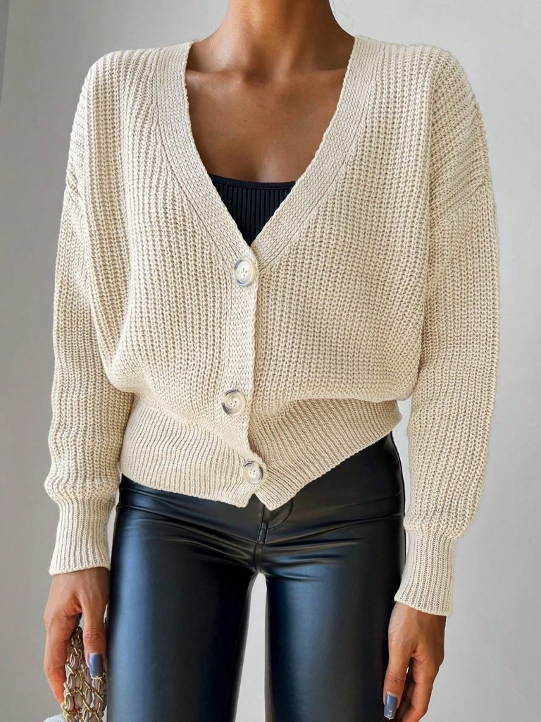 411 - Gilet mailles beige