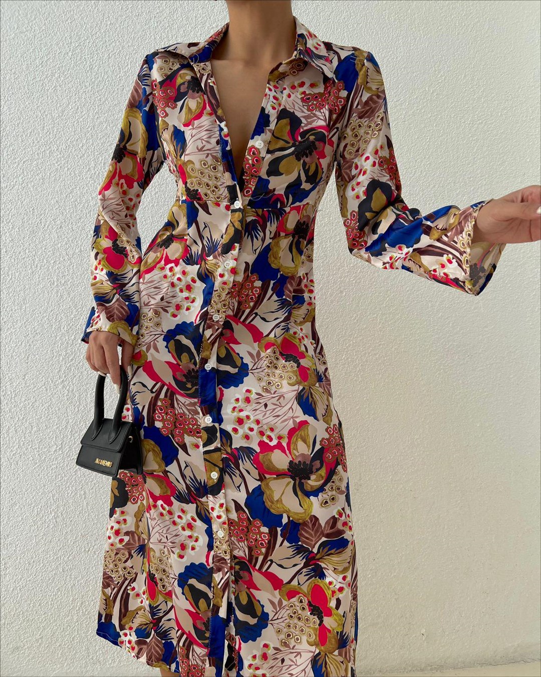 Robe longue imprimée