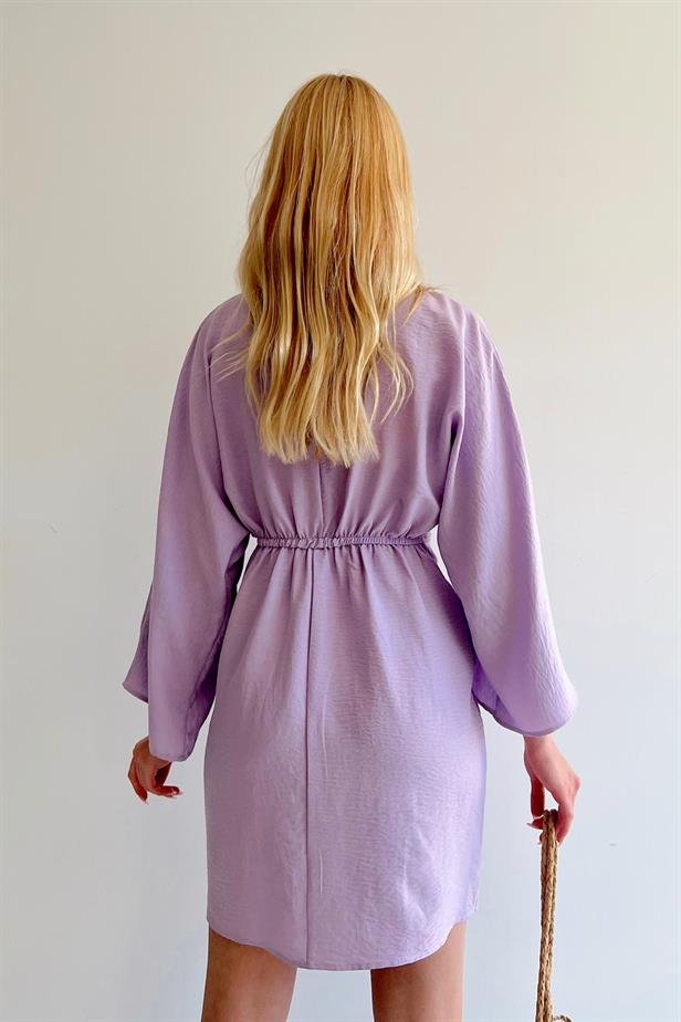 Robe croisée lilas