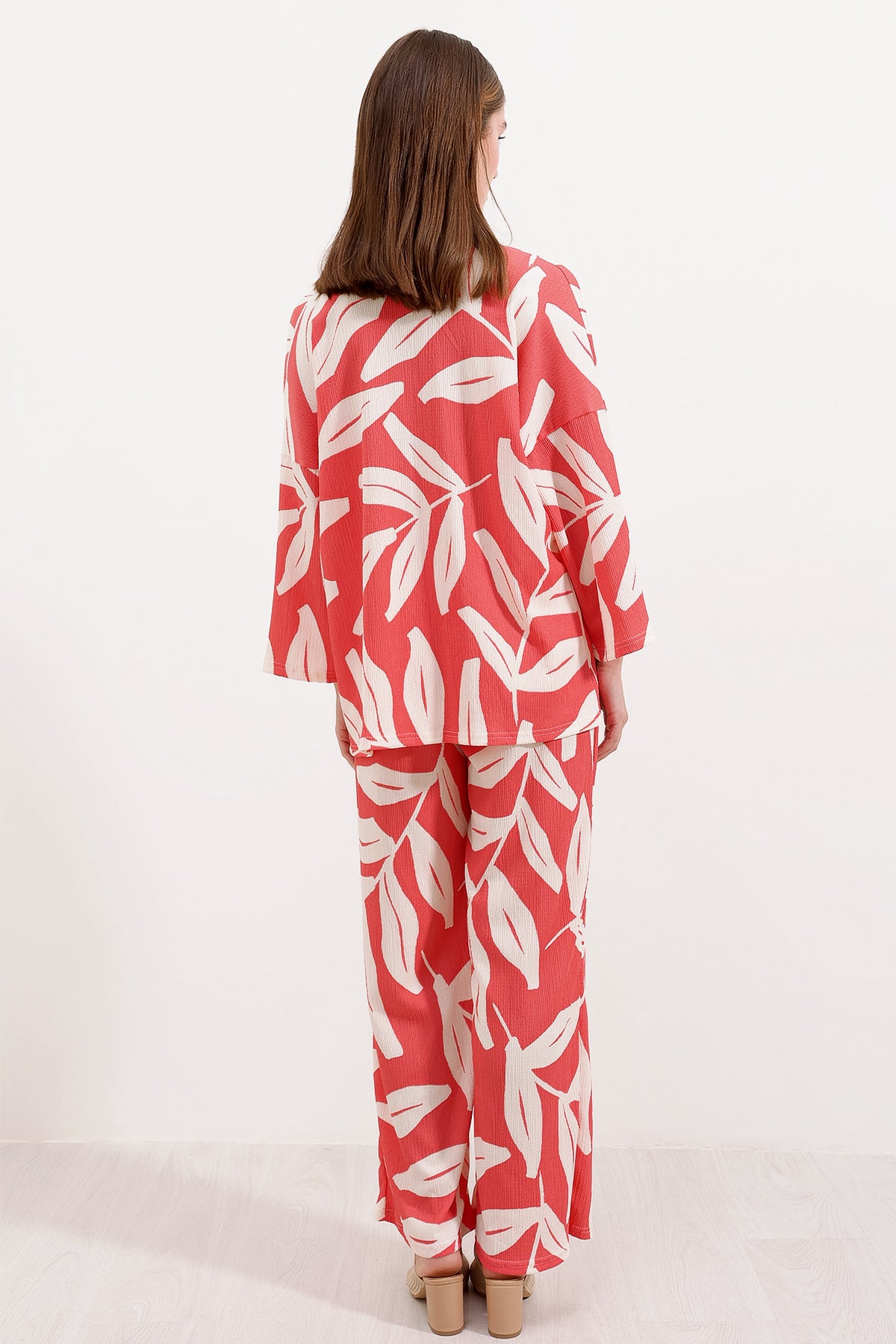 519 - Ensemble à motifs rouge blanc