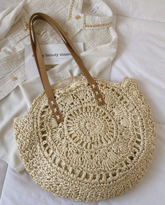 Sac rond paille