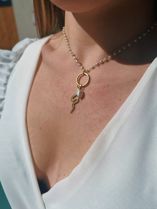 Collier acier Manon
