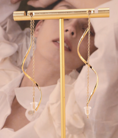 Boucles d'oreilles acier Aya