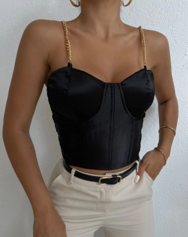 Top corset noir Betty