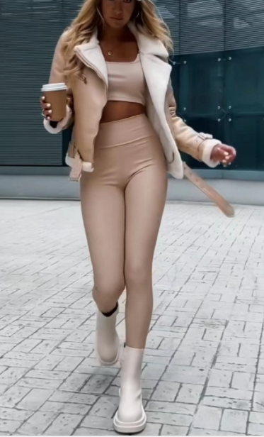 Legging simili Ayem