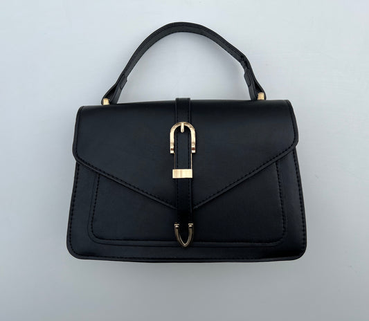 Sac cartable noir et doré